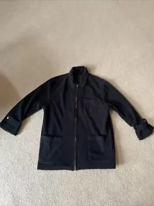 Vintage Bogner Fleece Full Zip Up Chore Jacket Sz Men’s Large Black - Picture 1 of 16
