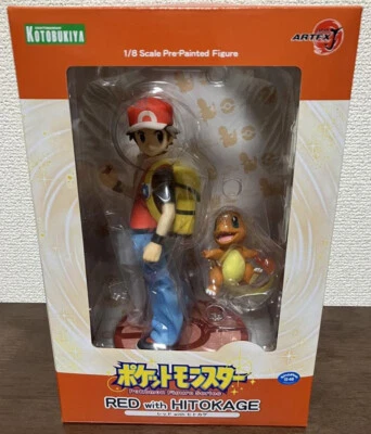 Japan Authentic Pokemon ARTFX J Red with Charmander Figure - Image 1 of 4