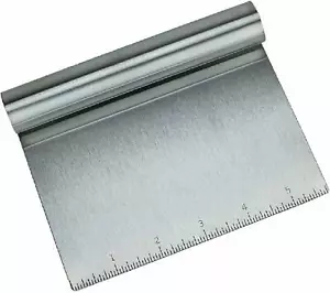 Food Scraper Large Chopper Stainless Steel Griddle Spatula Kitchen Tool Gadget - Picture 1 of 12