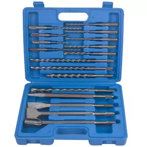 17 PZ Punte Trapano Scalpello per SDS PLUS Martello Rotante BIt Tool Kit per Makita - Foto 1 di 12