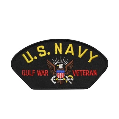 US Navy Gulf War Veteran Embroidered Iron On Patch 32-K - Image 1 of 2
