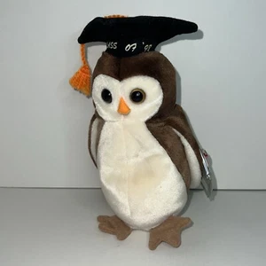 Ty Beanie Babys Wise The Owl Spielzeug Klasse 98 Abschluss - Bild 1 von 4