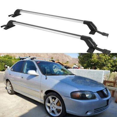Portaequipajes 43,3" con barra transversal portaequipajes techo tapa bloqueada para Nissan Sentra 1982-2022 Foto 1 de 4