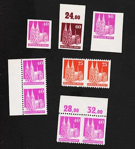 X6 1948 Allied Occpied Germany Imperf Error 1 Signed all MNH - Foto 1 di 11