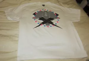 FLYING COFFIN TEE COTTON SZ MENS XXL T-SHIRT SKATEBOARDS WHITE LIGHTNING CROSS - Picture 1 of 4