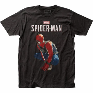 Spider-Man Spider Punk T Shirt Mens Licensed Marvel Superhero Avengers Tee Black - Picture 1 of 2