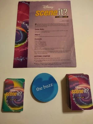 Disney 2004 Scene It DVD Game 1st ED. Replacement Parts:Trivia Cards Buzz Cards - Image 1 of 3