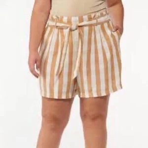 Cato | Safari Striped Belted Shorts Size 26/28 Linen - Picture 1 of 8