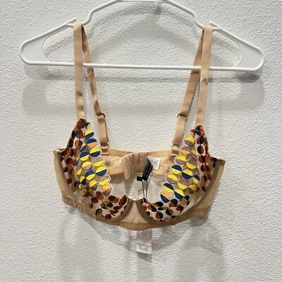 Huit 8 Paris Deco Dots Underwire Balconette Bra DEC-C5 85E/32E Designer Luxury - Image 1 of 4