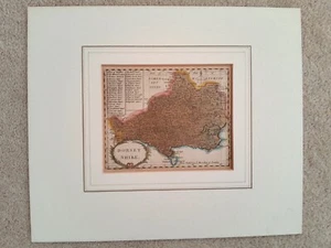 DORSETSHIRE DORSET BY JOHN SELLER AND FRANCIS GROSE GENUINE ANTIQUE MAP c1787 - Picture 1 of 3