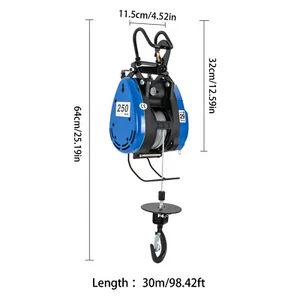 Electric Hoist Electric Hoist with Wireless Remote Control Electric Winch - Picture 1 of 21