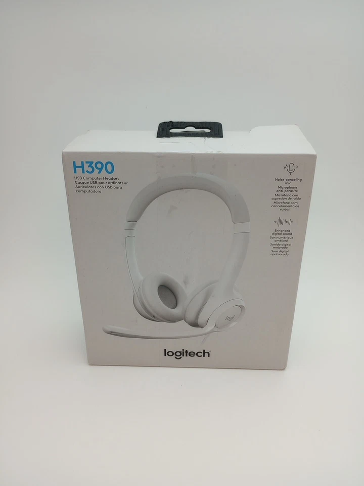 Logitech H390 Wired Headset - Off White USED CLEAN 170 - Image 1 of 4
