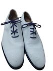 Church's English White Leather Brogues Purple Laces Made in Italy EU Size 38.5 