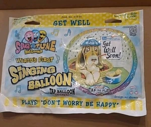 28" Sing A Tune Mylar Balloon, Get Well Soon W/Dont Worry-be Happy - Picture 1 of 5