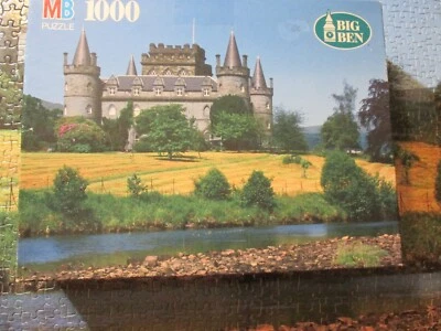 Inveraray Castle, Scotland🐭20"x 26"🐭1000 Pc. Complete🐭MB Big Ben Puzzle - Image 1 of 4