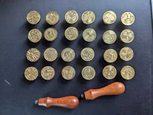 Brass Wax Embossing Stamps / Seal - Assorted - You pick - Picture 1 of 27