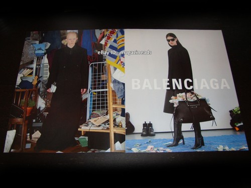 BALENCIAGA ANNUNCIO STAMPA 4 pagine 2020 quarantena creativa ELIZA DOUGLAS Abdou Diop