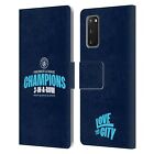 Man City Fc 2023 Champions Leather Book Wallet Case Cover For Samsung Phones 1