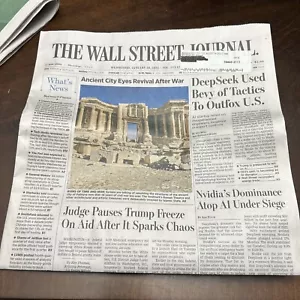 The Wall Street Journal Newspaper Wednesday January 29, 2025 NEW - Picture 1 of 2