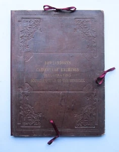 1786/1885? Rowlandson Boswell Tour Scotland 20 Handcoloured Engravings Prints - Bild 1 von 24