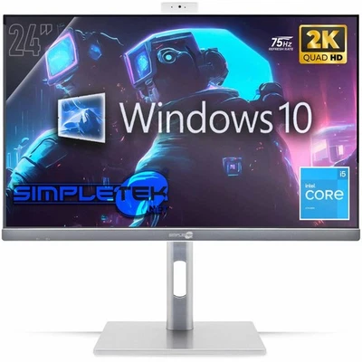 All in One 24" 2K 75Hz i5 6th Gen Win10 AIO RAM 16GB SSD 480GB Gaming Rendering - Image 1 of 4