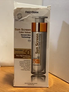 FREZYDERM VELVET FACE CLEAR 50ML LSF 50+ SONNENCREME (NEU/beschädigte Verpackung/exp 7/26) - Bild 1 von 4