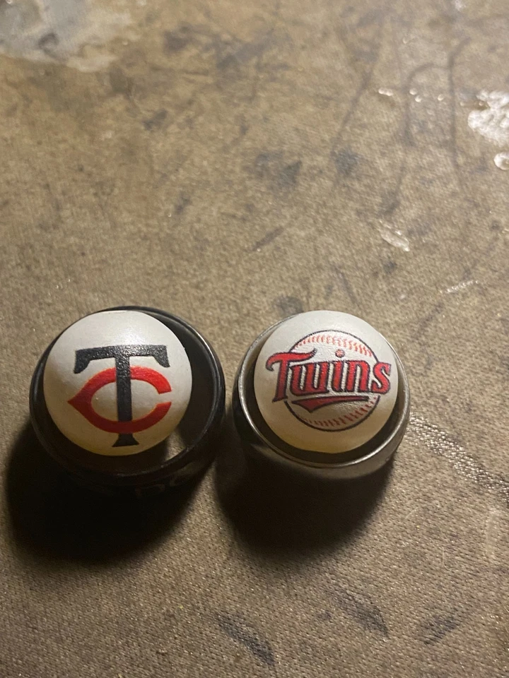 Minnesota Twins 16mm Acrylic Beads for Jewelry Making DIY Pen Keychain 1 pc - Image 1 of 1