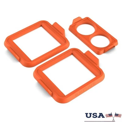 Juego de anillos de silicona para huevos y tortillas herramienta de cocina antiadherente plancha desayuno 3 piezas Foto 1 de 4