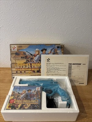 LETHAL ENFORCERS 2 + THE JUSTIFIER Boxed Work for CRT TV Only For Mega CD New - Image 1 of 4