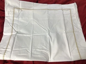 Ralph Lauren ALGODÓN ORGÁNICO Palmer Percal REY Sham SAND DUNE ribete color NUEVO CON ETIQUETAS - Imagen 1 de 5