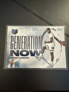 2025-26 Topps - Generation Now Cedric Coward #GN-11 (RC) Rookie Grizzlies - Picture 1 of 2