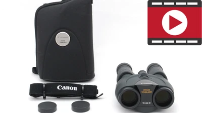 [TOP MINT w/Case] CANON 10x30 IS Image Stabilizer Binoculars From JAPAN - Image 1 of 4