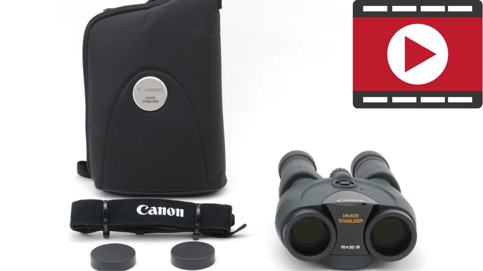 [TOP MINT w/Case] CANON 10x30 IS Image Stabilizer Binoculars From JAPAN - Image 1 of 4