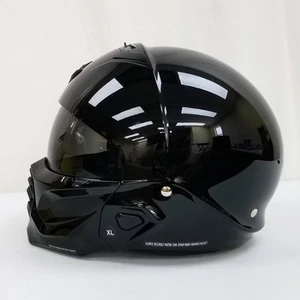 Casco de motocicleta ScorpionEXO Covert 2 cara abierta modo 3/4 (negro brillante, X-grande) - Imagen 1 de 5