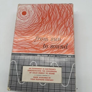 1961 Vtg FROM SUN TO SOUND Bell System Science Experiment Electronics 1 STEM Kit - Picture 1 of 7