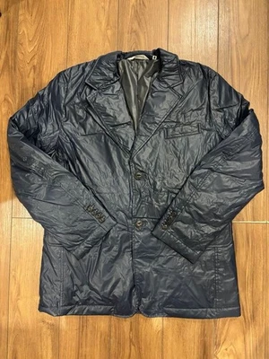 A BATHING APE Navy Nylon Jacket L Size Used Batwing Logo - Image 1 of 4