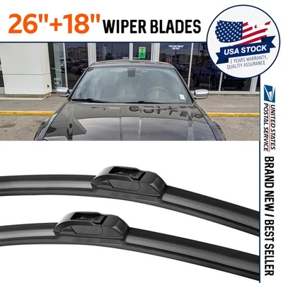 Front Windshield Wiper Blades For SUBARU Legacy Outback 2010-2015 26" 18" - Image 1 of 4