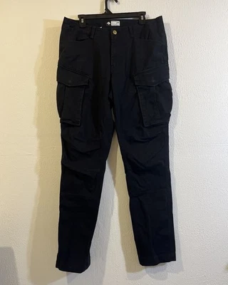 Vtg Lifted Research Group Cargo Skate Pants Men 34  Slim Black LRG - Image 1 of 4