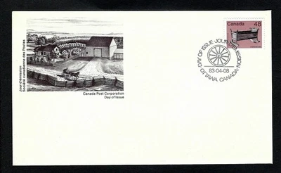 Canada FDC sc 929 SG 1064 1983 Heritage Artifacts / Cradle First Day Cover - Image 1 of 2