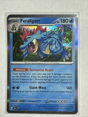 Feraligatr 041/162 Rare Holo Card Sv05: Temporal Forces TEF Pokemon TCG NM - Image 1 of 4