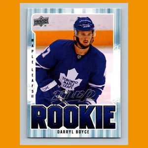 Tarjeta de hockey Darryl Boyce Rookie #342 2008-09 Upper Deck MVP Toronto Maple Leafs - Imagen 1 de 3