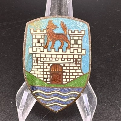 Volkswagen Tipo 1 Escarabajo 1953-1962 Capó Cresta Nariz Insignia Emblema RARO 📦 Foto 1 de 4