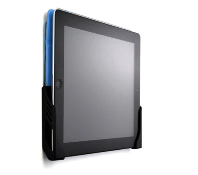 Damage free Universal Tablet Wall Mount Dock iPad 1 2 3 4 Air Air 2 Black 3M Adh - Image 1 of 4
