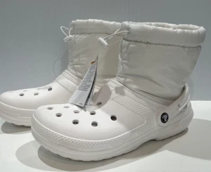 Botas Crocs blancas Neo Puff M10 W12 blancas forradas de vellón cómodas - Imagen 1 de 13