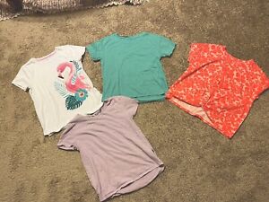 Four Girl’s Short-Sleeved T-Shirts Size 10-12 Plus Gap/Wonder Nation EUC!