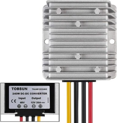 Reductor regulador de voltaje de CC a CC convertidor reductor IP68 48V 20A 240W reductor Foto 1 de 4