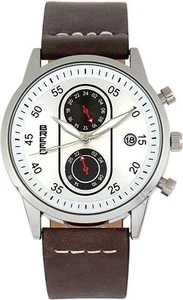 Reloj Pulsera Breed Andreas Malla con Fecha Marrón Oscuro/Plateado/Plateado/Negro BRD8704 - Imagen 1 de 3