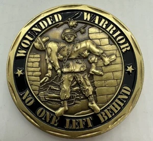 Army Navy Marines Wounded Warrior Challenge Coin No One Left Behind Air Force - Picture 1 of 3