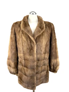 Saga Mink Nerzjacke Gr. 42 L Damen Pelzmantel Echt Pelz Pelzjacke Nerzpelz Nerz - Bild 1 von 4