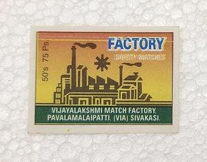 Vintage Original Factory Safety Matches Vijayalakshmi Match Labels Collections - Picture 1 of 4